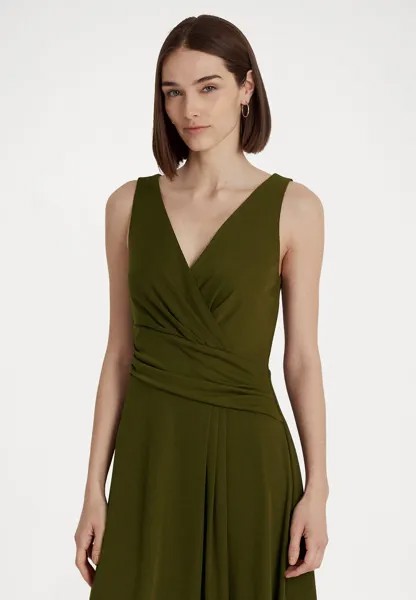 Платье из джерси Lauren Ralph Lauren, зеленый