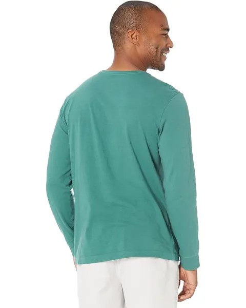 Футболка Life is Good Half Full Beer Long Sleeve Crusher-Lite Tee, цвет Spruce Green