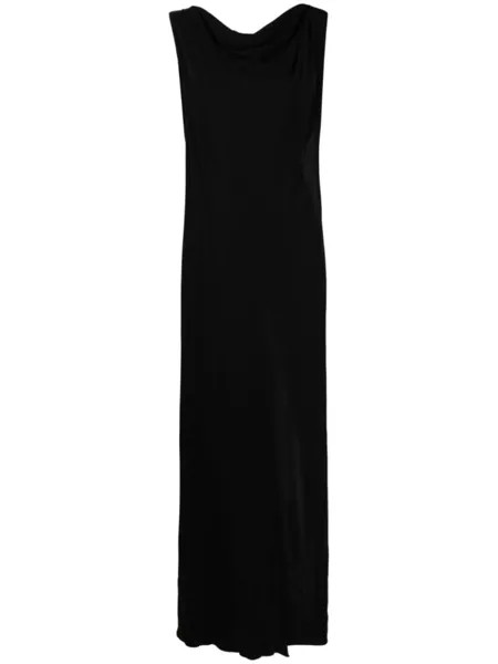 Alberta Ferretti платье макси с вырезом, черный