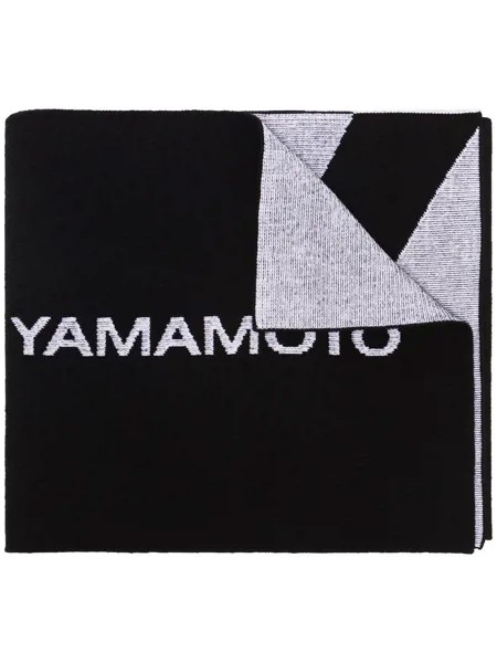 Y-3 трикотажный шарф с логотипом