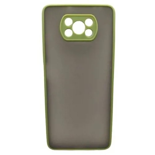 My Choice Чехол силиконовый матовый My Choice Xiaomi Poco X3 (зеленый)