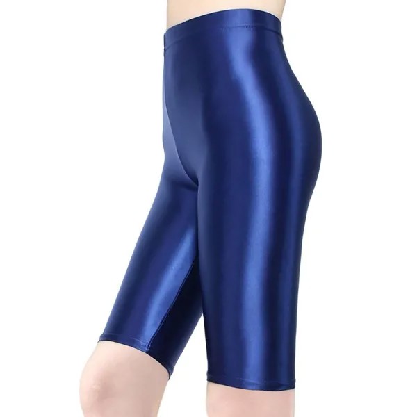Японские трико HYRAX, шорты с высокой талией, шелковые блестящие однотонные сексуальные спортивные брюки, пять минут