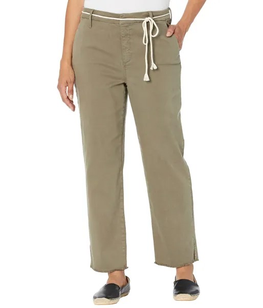 Брюки NYDJ, Relaxed Stretch Twill Trousers w/ Fray Hem & Belt