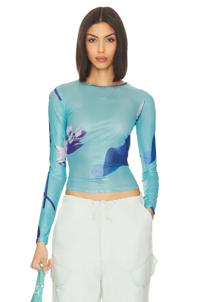 Футболка Miaou Long Sleeve, цвет Blue Lotus