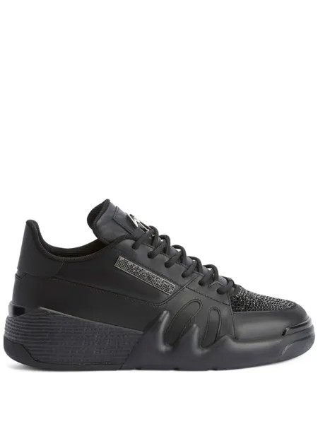 Giuseppe Zanotti кроссовки Talon со стразами, черный