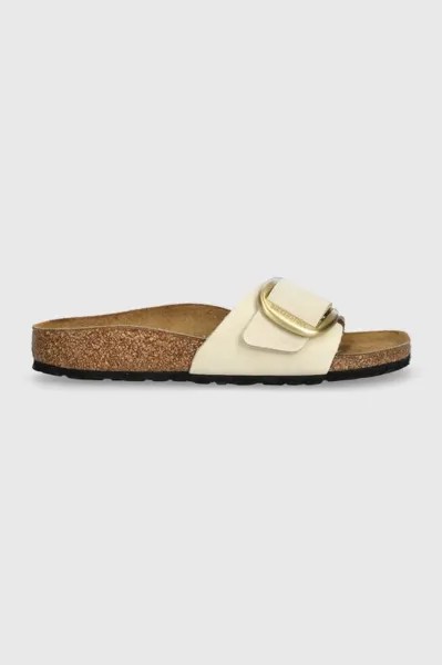 Туфли Madrid из нубука с большой пряжкой Birkenstock, бежевый