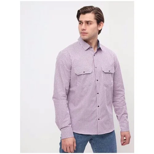 Рубашка GREG, размер 174-184/42, фиолетовый