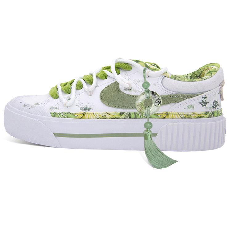 Кроссовки Nike Court Legacy Skateboarding Shoes Women's Low-top Green/White, светло-зеленый