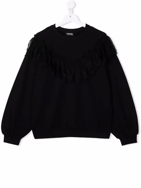 DONDUP KIDS джемпер с длинными рукавами и оборками