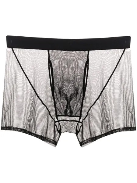 Шорты с сетчатыми вставками Fleur Du Mal, черный