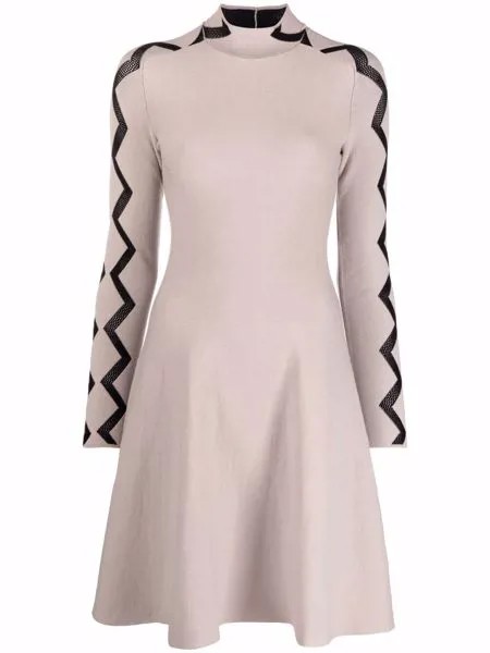 Emporio Armani платье миди с длинными рукавами