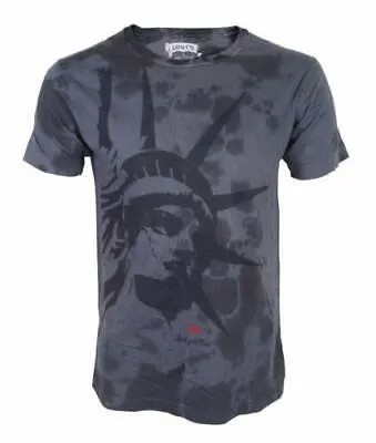 Мужская классическая хлопковая футболка Levis Statue Of Liberty серая 117508