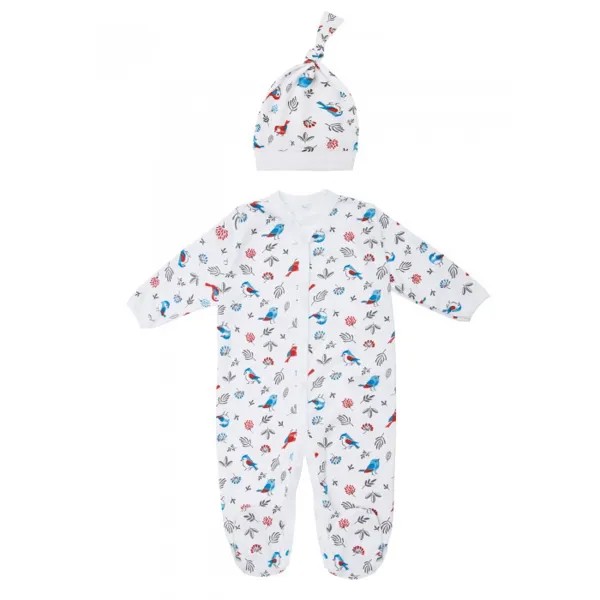 AmaroBaby Комбинезон-слип с шапочкой Птички