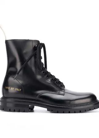 Common Projects ботинки на шнуровке в стиле милитари