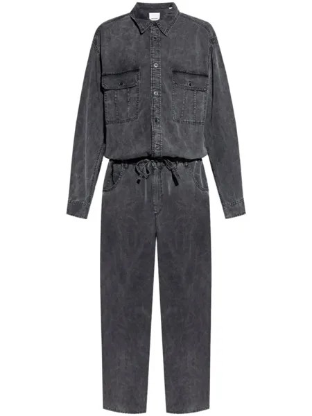 MARANT джинсовый комбинезон с кулиской, черный