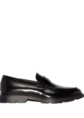 Hogan penny-slot leather loafers