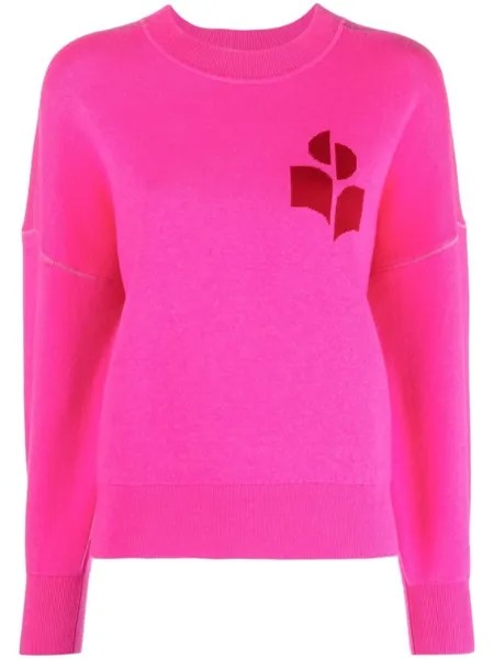 Marant Étoile джемпер с логотипом, розовый