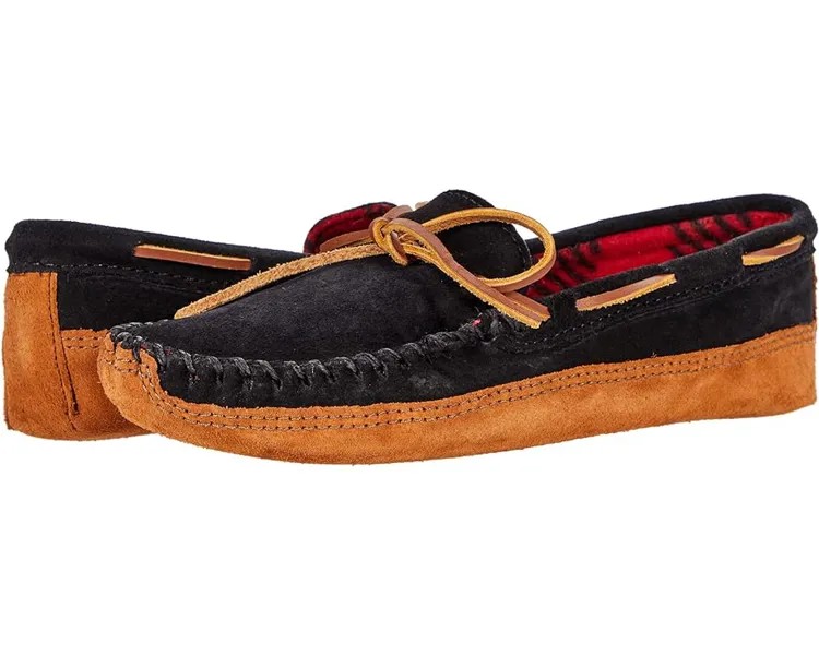 Тапочки Minnetonka Double Bottom Fleece, черный