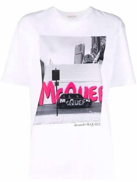 Alexander McQueen graphic-print cotton T-shirt