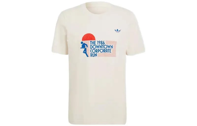 Футболка мужская с рисунком BLUE VERSION GRAPHIC Off-white Adidas Originals, кремовый
