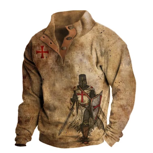 Мужская винтажная толстовка Paladin Cross