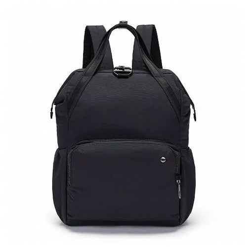 Женский рюкзак антивор Pacsafe Citysafe CX Backpack, черный ECONYL, 17 л.