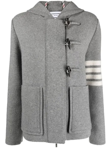 Thom Browne дафлкот из вирджинской шерсти, серый