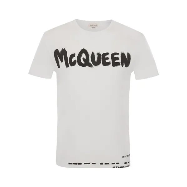 Футболка Alexander McQueen Graffiti T-Shirt 'White', белый