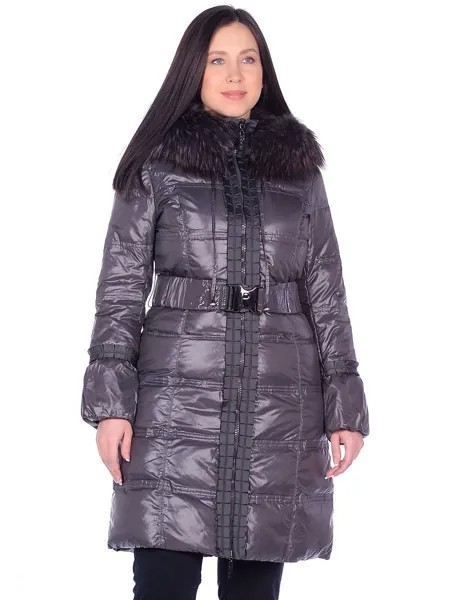 Пуховик-пальто женский Rufuete 74532 серый 44 RU