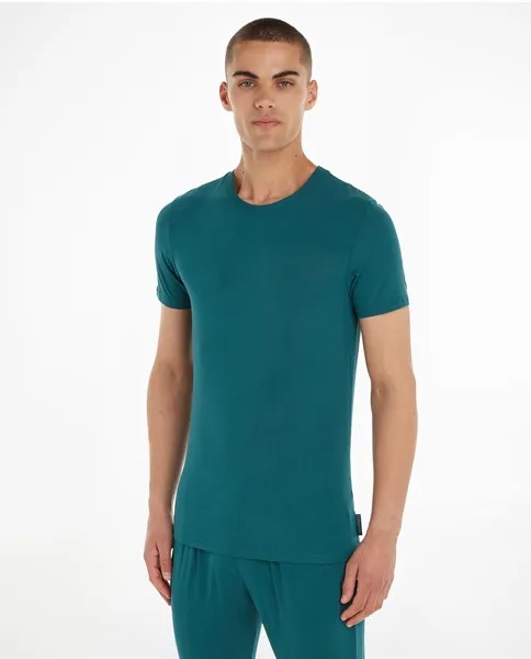 Мужская однотонная пижама Calvin Klein, темно-синий