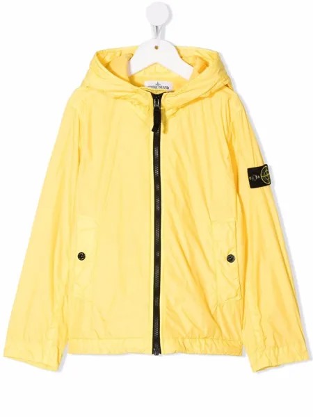 Stone Island Junior куртка с нашивкой-логотипом