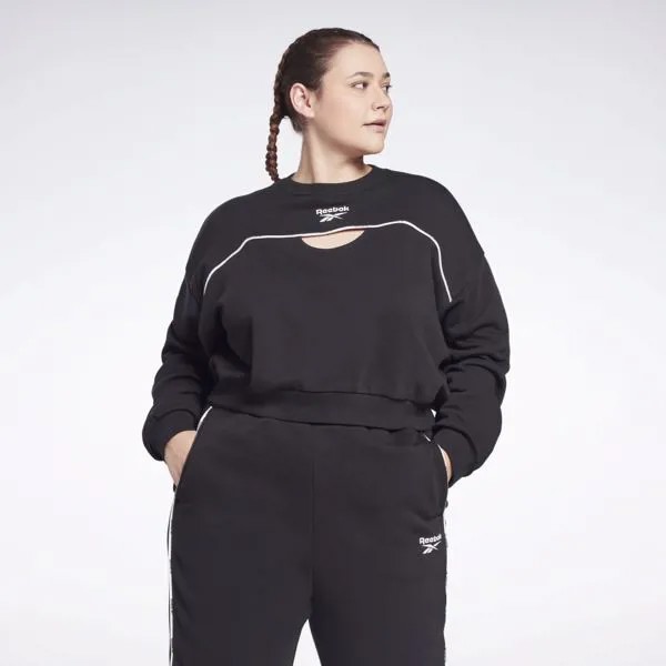 Свитшот Piping Crewneck (Plus Size) Reebok