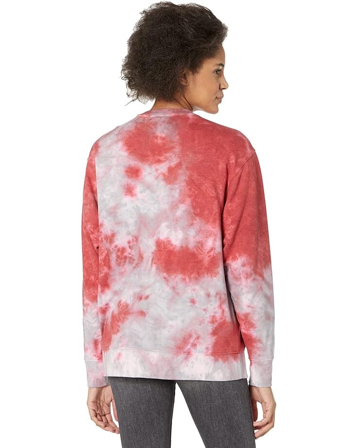 Толстовка Lauren James Virginia Tech Hokies Tie-Dye Sweatshirt, цвет Maroon Heather/Grey
