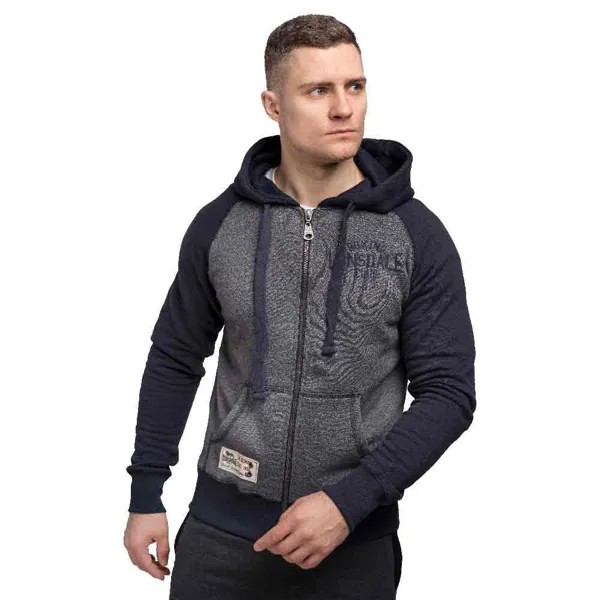 Толстовка Lonsdale Slough Full Zip, серый