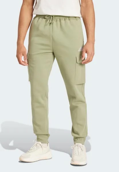 Спортивные штаны ESSENTIALS FLEECE REGULAR TAPERED adidas, зеленый