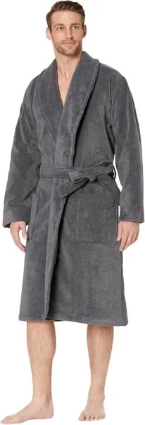 Халат Organic Terry Cloth Robe Regular L.L.Bean, цвет Iron