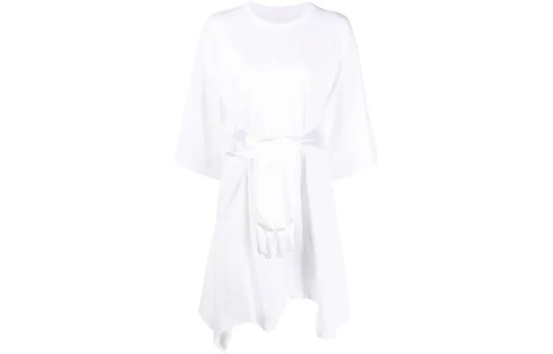 Платье с короткими рукавами женское белое Mm6 Maison Margiela