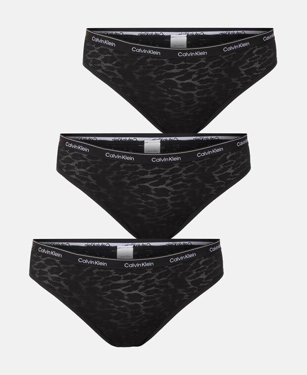 Трусы, упаковка 3 шт. Calvin Klein Underwear, цвет Caviar Black