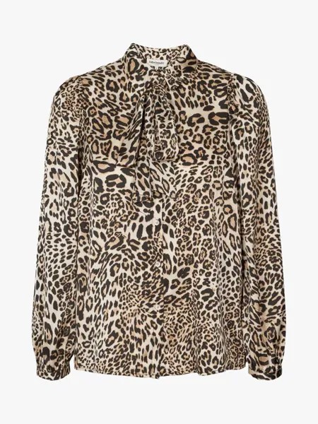 Рубашка Элли с длинным рукавом Lollys Laundry, леопардовый принт