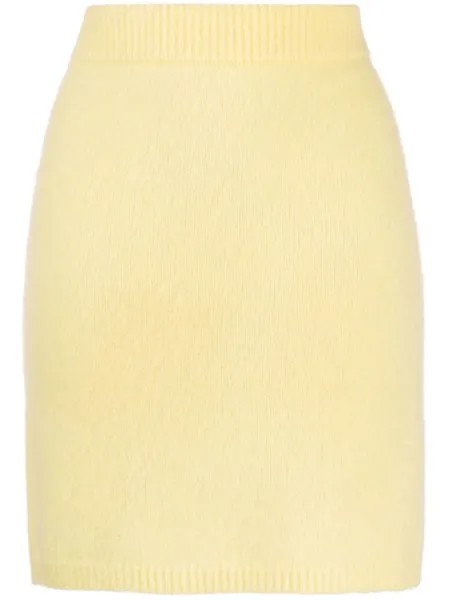 Cashmere In Love юбка мини Ula тонкой вязки, желтый