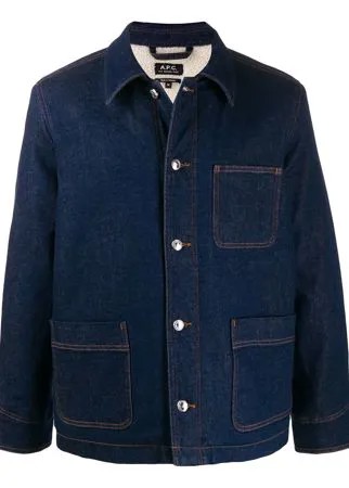 A.P.C. джинсовая куртка свободного кроя