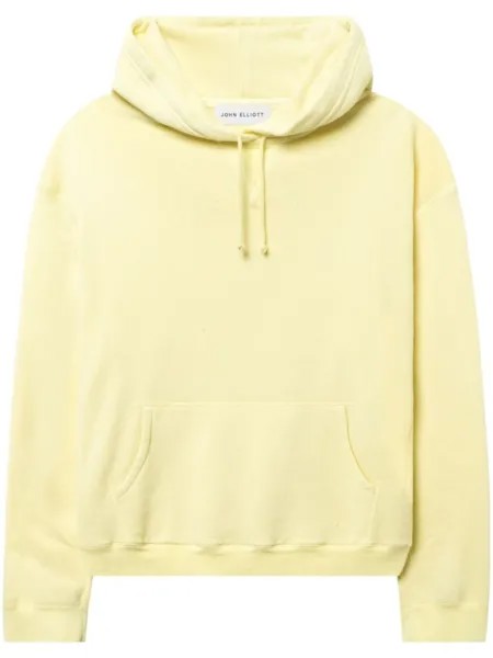 Худи из смесового хлопка John Elliott, желтый