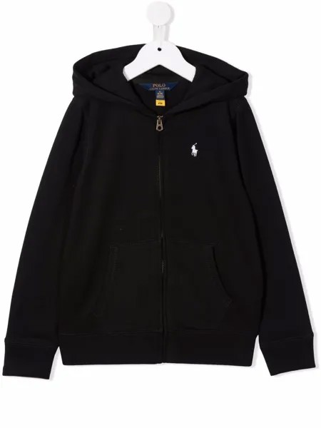 Ralph Lauren Kids худи на молнии с вышивкой Polo Pony