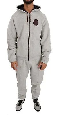 BILLIONAIRE COUTURE Спортивный костюм Серый хлопковый свитер и брюки s. Рекомендуемая розничная цена XXL: 1300 долларов США.