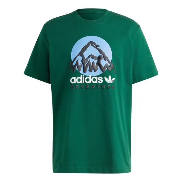 Футболка Adidas Originals Adv MTN Fleece Tee 'Green', зеленый