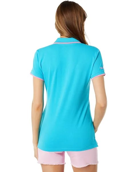 Поло U.S. POLO ASSN. Classic Stretch Pique Polo Shirt, цвет Scuba Blue