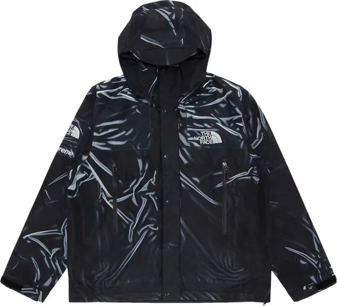 Куртка Supreme x The North Face Printed Taped Seam Shell Jacket 'Black', черный