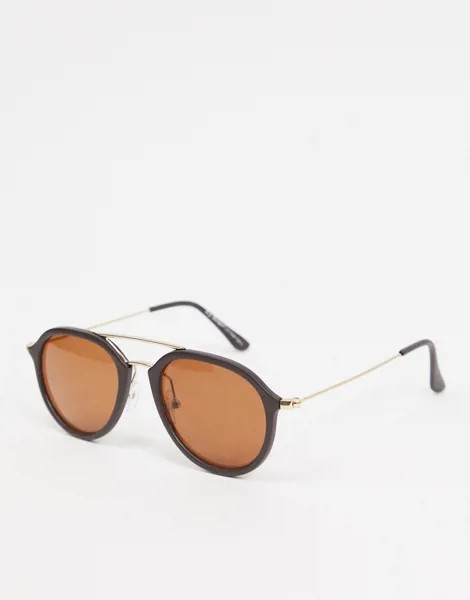 Коричневые солнцезащитные очки-авиаторы AJ Morgan-Коричневый цвет