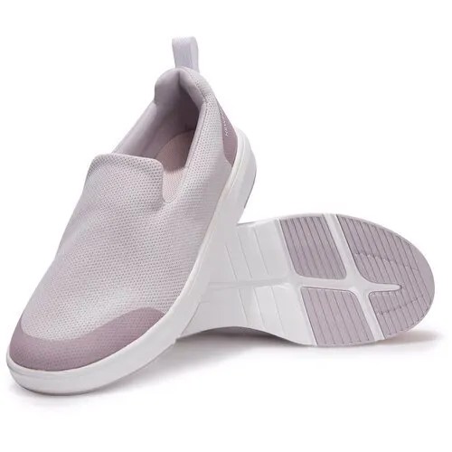 Кроссовки для активной ходьбы женские ActiWalk SLIP ON NEWFEEL Х Decathlon Светло-Серый/Розовый EU39