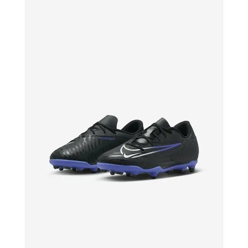 Бутсы  NIKE, размер 33.5 EU, синий, черный